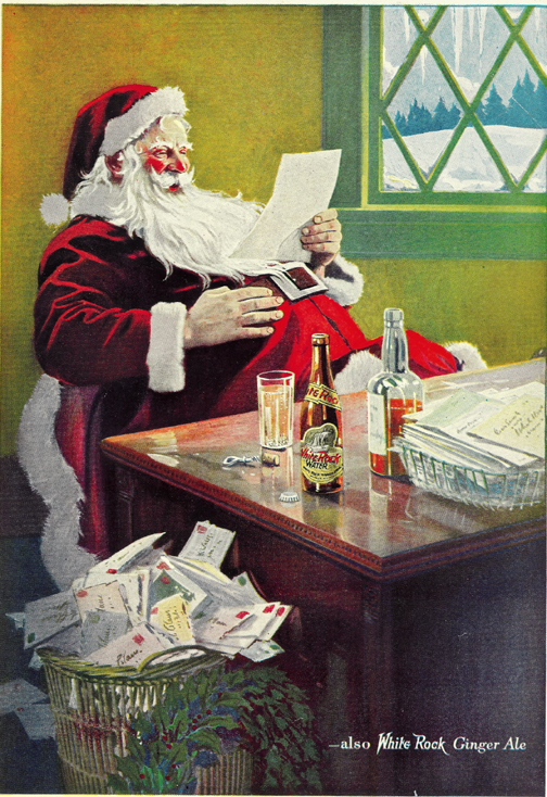 Happy Holidays -Retro Review Santa Beer Ads Dec. 20 2011